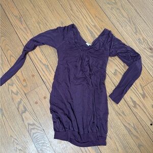 Wilfred Purple Long Sleeve Dress